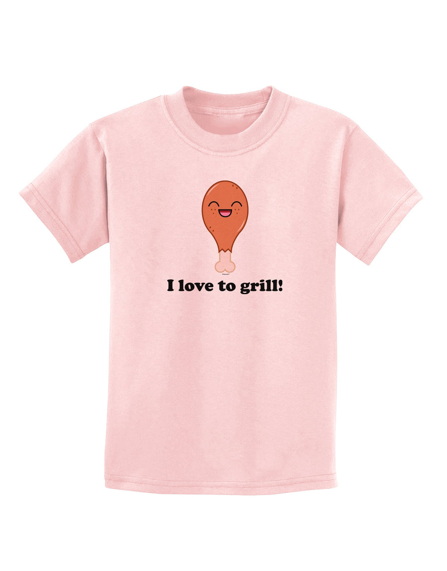 I Love to Grill Childrens T-Shirt-Childrens T-Shirt-TooLoud-White-X-Small-Davson Sales