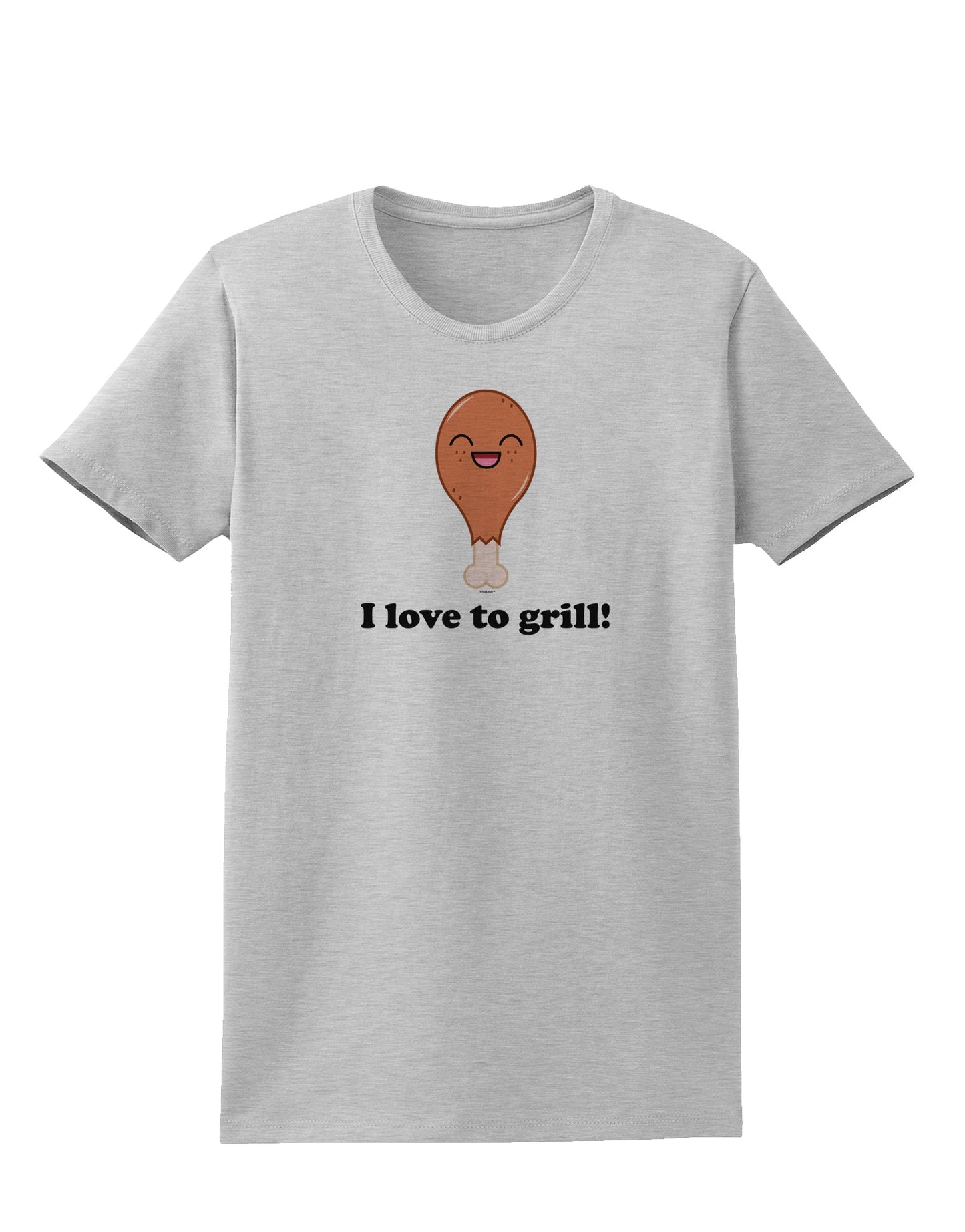 I Love to Grill Womens T-Shirt-Womens T-Shirt-TooLoud-AshGray-X-Small-Davson Sales
