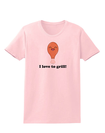 I Love to Grill Womens T-Shirt-Womens T-Shirt-TooLoud-PalePink-X-Small-Davson Sales