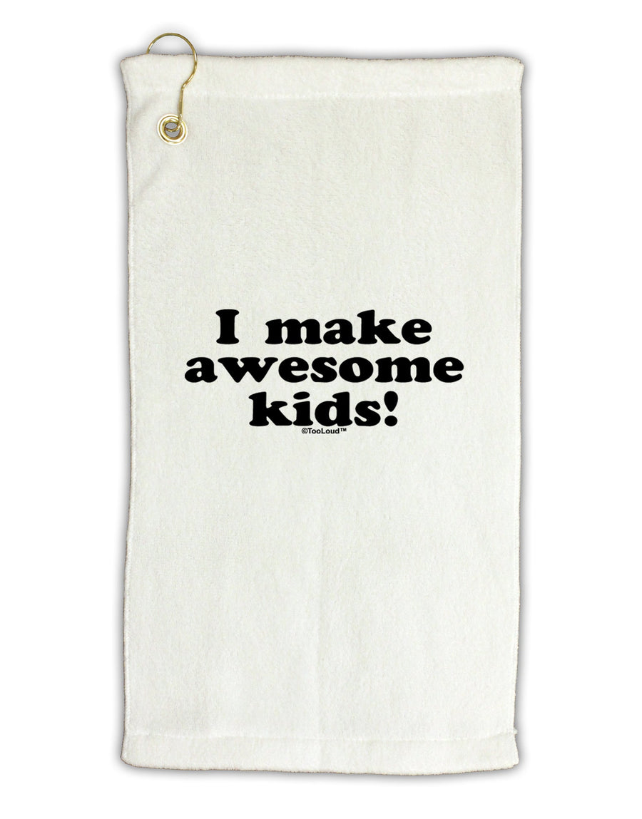 I Make Awesome Kids Micro Terry Gromet Golf Towel 16 x 25 inch by TooLoud-Golf Towel-TooLoud-White-Davson Sales