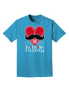 I Mustache You To Be My Valentine Adult Dark T-Shirt-Mens T-Shirt-TooLoud-Turquoise-Small-Davson Sales