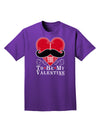 I Mustache You To Be My Valentine Adult Dark T-Shirt-Mens T-Shirt-TooLoud-Purple-Small-Davson Sales