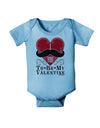 I Mustache You To Be My Valentine Baby Romper Bodysuit-Baby Romper-TooLoud-Light-Blue-06-Months-Davson Sales