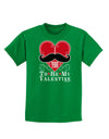 I Mustache You To Be My Valentine Childrens Dark T-Shirt-Childrens T-Shirt-TooLoud-Kelly-Green-X-Small-Davson Sales