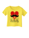 I Mustache You To Be My Valentine Infant T-Shirt-Infant T-Shirt-TooLoud-Yellow-06-Months-Davson Sales