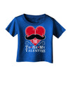 I Mustache You To Be My Valentine Infant T-Shirt Dark-Infant T-Shirt-TooLoud-Royal-Blue-06-Months-Davson Sales