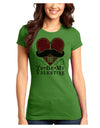 I Mustache You To Be My Valentine Juniors T-Shirt-Womens Juniors T-Shirt-TooLoud-Kiwi-Green-Juniors Fitted X-Small-Davson Sales