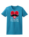 I Mustache You To Be My Valentine Womens Dark T-Shirt-TooLoud-Turquoise-X-Small-Davson Sales