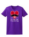 I Mustache You To Be My Valentine Womens Dark T-Shirt-TooLoud-Purple-X-Small-Davson Sales