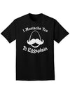 I Mustache You To Eggsplain Easter Adult Dark T-Shirt-Mens T-Shirt-TooLoud-Black-Small-Davson Sales