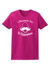 I Mustache You To Eggsplain Womens Dark T-Shirt-TooLoud-Hot-Pink-Small-Davson Sales