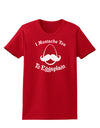 I Mustache You To Eggsplain Womens Dark T-Shirt-TooLoud-Red-X-Small-Davson Sales