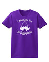 I Mustache You To Eggsplain Womens Dark T-Shirt-TooLoud-Purple-X-Small-Davson Sales