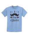 I Mustache You a Question Childrens T-Shirt-Childrens T-Shirt-TooLoud-Light-Blue-X-Small-Davson Sales