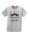 I Mustache You a Question Childrens T-Shirt-Childrens T-Shirt-TooLoud-AshGray-X-Small-Davson Sales