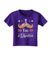 I Mustache You a Question Toddler T-Shirt Dark-Toddler T-Shirt-TooLoud-Purple-2T-Davson Sales