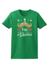 I Mustache You a Question Womens Dark T-Shirt-TooLoud-Kelly-Green-X-Small-Davson Sales