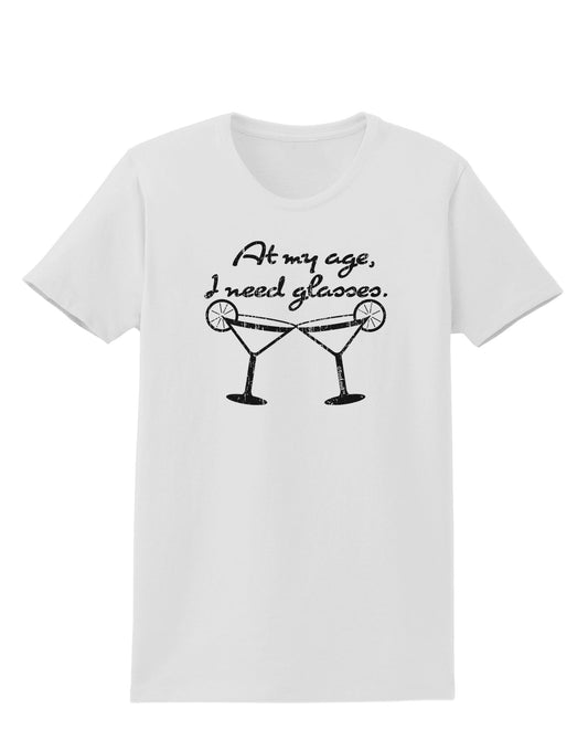 I Need Glasses - Margarita Distressed Womens T-Shirt by TooLoud-Womens T-Shirt-TooLoud-White-X-Small-Davson Sales