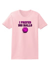 I Prefer Big Balls - Bowling Womens T-Shirt-Womens T-Shirt-TooLoud-PalePink-X-Small-Davson Sales