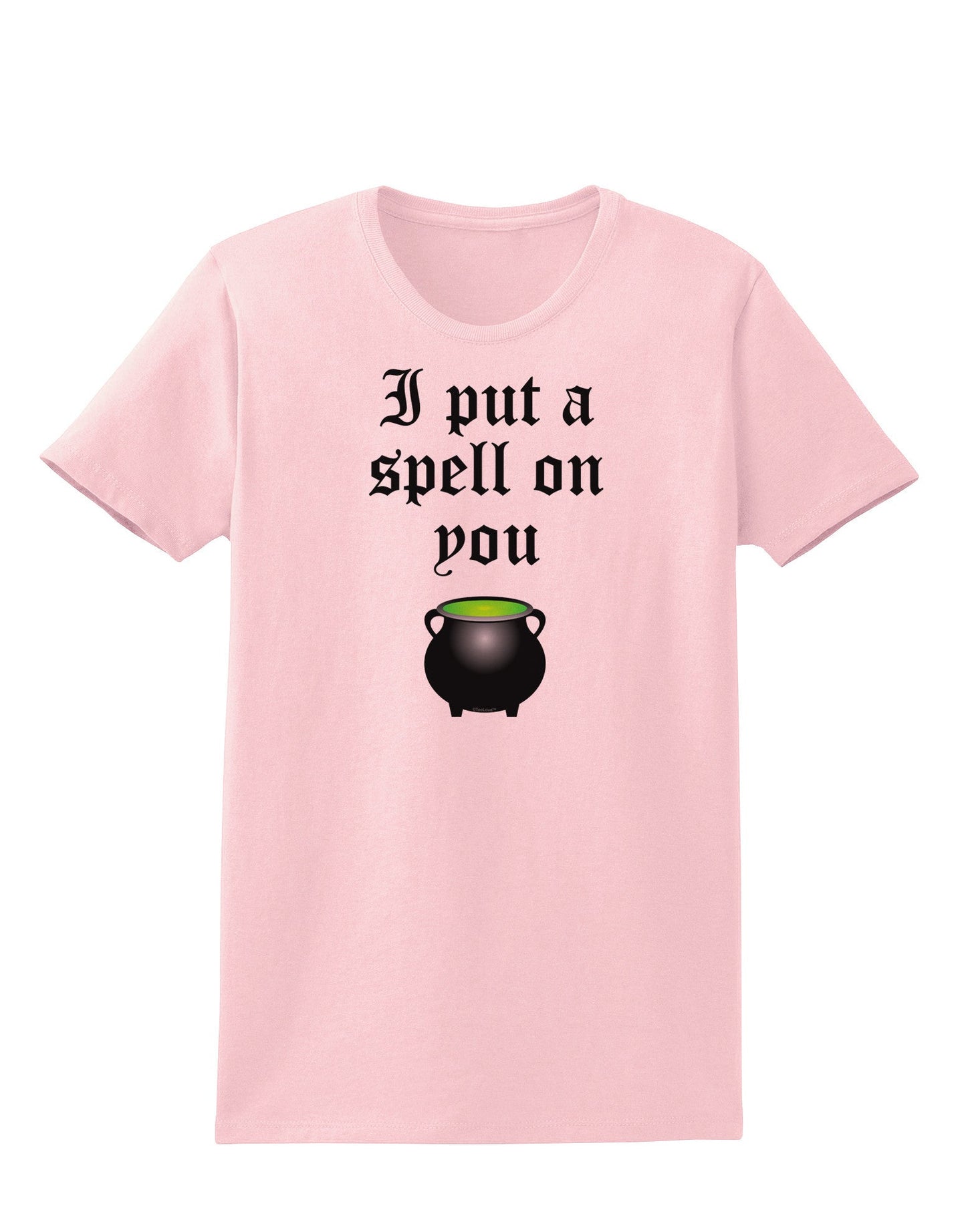 I Put A Spell On You Witches Cauldron Halloween Womens T-Shirt-Womens T-Shirt-TooLoud-PalePink-X-Small-Davson Sales