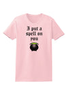 I Put A Spell On You Witches Cauldron Halloween Womens T-Shirt-Womens T-Shirt-TooLoud-PalePink-X-Small-Davson Sales