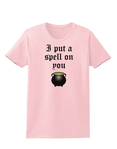 I Put A Spell On You Witches Cauldron Halloween Womens T-Shirt-Womens T-Shirt-TooLoud-PalePink-X-Small-Davson Sales