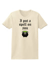 I Put A Spell On You Witches Cauldron Halloween Womens T-Shirt-Womens T-Shirt-TooLoud-Natural-X-Small-Davson Sales