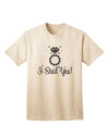 I Said Yes - Diamond Ring Adult T-Shirt-Mens T-Shirt-TooLoud-Natural-Small-Davson Sales