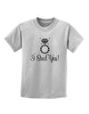 I Said Yes - Diamond Ring Childrens T-Shirt-Childrens T-Shirt-TooLoud-AshGray-X-Small-Davson Sales