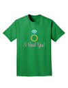 I Said Yes - Diamond Ring - Color Adult Dark T-Shirt-Mens T-Shirt-TooLoud-Kelly-Green-Small-Davson Sales