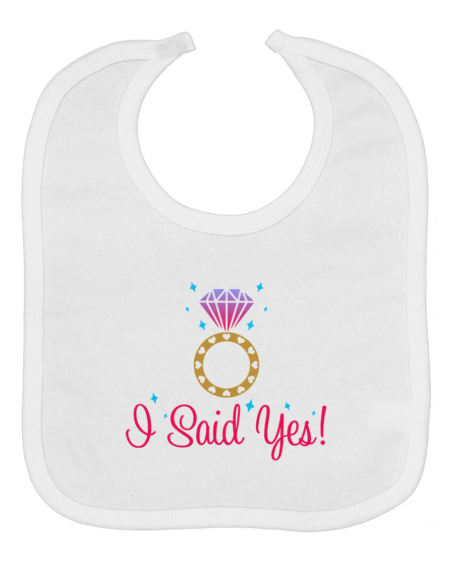 I Said Yes - Diamond Ring - Color Baby Bib