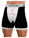 I Said Yes - Diamond Ring - Color Mens Boxer Brief Underwear-Boxer Briefs-NDS Wear-Black-with-White-Small-NDS WEAR