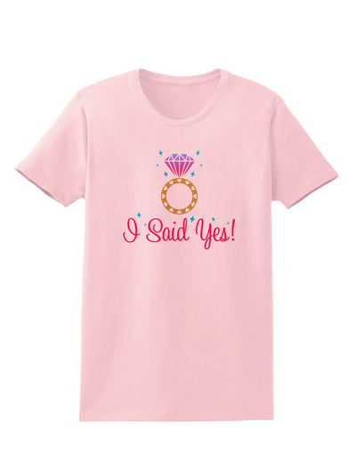 I Said Yes - Diamond Ring - Color Womens T-Shirt-Womens T-Shirt-TooLoud-PalePink-X-Small-Davson Sales