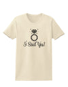 I Said Yes - Diamond Ring Womens T-Shirt-Womens T-Shirt-TooLoud-Natural-X-Small-Davson Sales