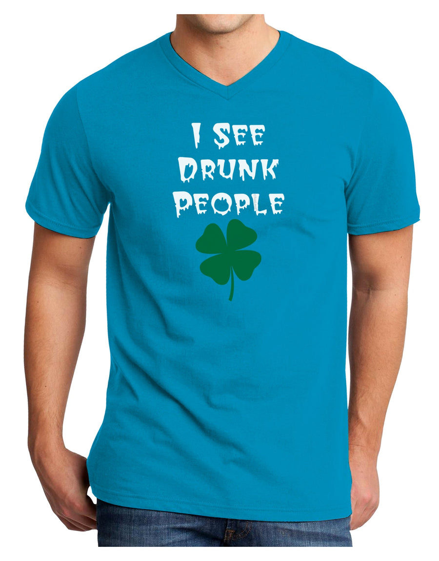 I See Drunk People Funny Adult Dark V-Neck T-Shirt by TooLoud-TooLoud-Black-Small-Davson Sales