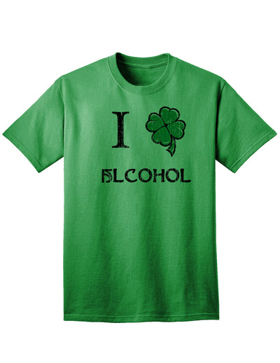 I Shamrock Alcohol Adult Unisex St Patrick's Day T-Shirt-TooLoud-Kelly Green-Small-Davson Sales