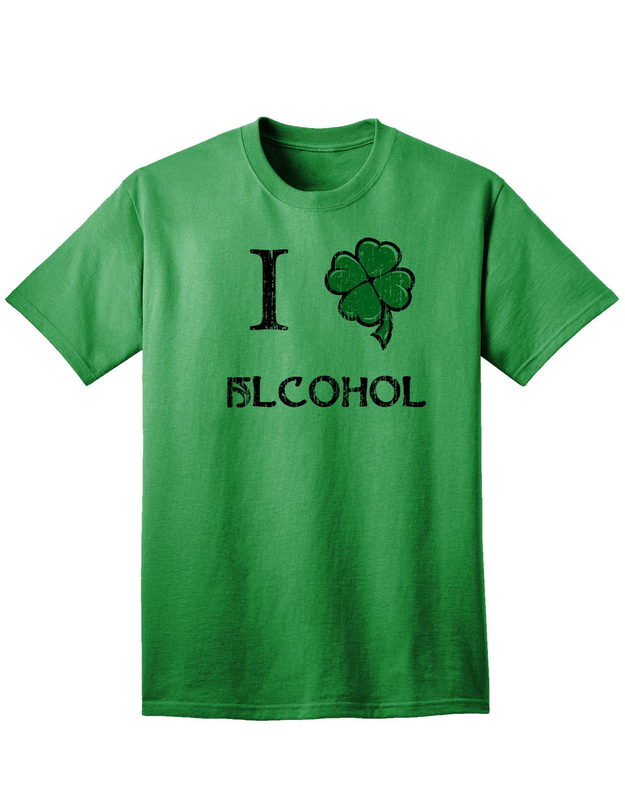 I Shamrock Alcohol Adult Unisex St Patrick's Day T-Shirt-TooLoud-White-Small-Davson Sales