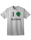 I Shamrock Alcohol Adult Unisex St Patrick's Day T-Shirt-TooLoud-Ash Gray-Small-Davson Sales