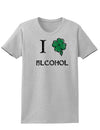 I Shamrock Alcohol Adult Womens St. Patrick's Day T-Shirt-TooLoud-Ash Gray-Small-Davson Sales