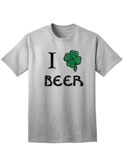 I Shamrock Beer Adult Unisex St Patrick's Day T-Shirt-TooLoud-Ash Gray-Small-Davson Sales