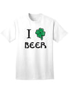 I Shamrock Beer Adult Unisex St Patrick's Day T-Shirt-TooLoud-White-Small-Davson Sales