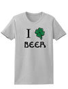 I Shamrock Beer Adult Womens St. Patrick's Day T-Shirt-TooLoud-Ash Gray-Small-Davson Sales