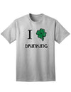 I Shamrock Drinking Adult Unisex St Patrick's Day T-Shirt-TooLoud-Ash Gray-Small-Davson Sales