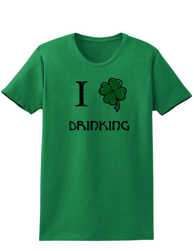 I Shamrock Drinking Adult Womens St. Patrick's Day T-Shirt-TooLoud-Kelly Green-Small-Davson Sales