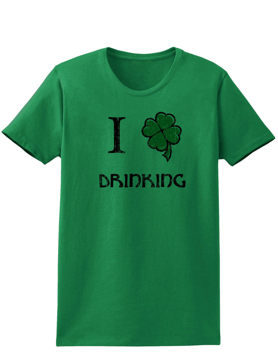 I Shamrock Drinking Adult Womens St. Patrick's Day T-Shirt-TooLoud-Ash Gray-Small-Davson Sales