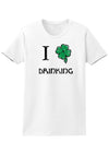 I Shamrock Drinking Adult Womens St. Patrick's Day T-Shirt-TooLoud-White-Small-Davson Sales