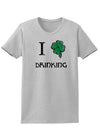 I Shamrock Drinking Adult Womens St. Patrick's Day T-Shirt-TooLoud-Ash Gray-Small-Davson Sales