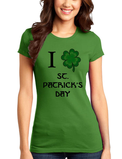 I Shamrock St Patricks Day Adult Womens Ladies Juniors T-Shirt-Womens Juniors T-Shirt-TooLoud-Kiwi Green-Small-Davson Sales