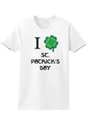 I Shamrock St Patricks Day Adult Womens St. Patrick's Day T-Shirt-TooLoud-White-Small-Davson Sales