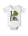 I Shamrock my Dog Baby Romper Bodysuit-Baby Romper-TooLoud-White-06-Months-Davson Sales